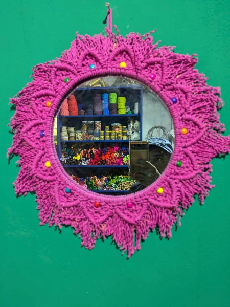 mirror macrame