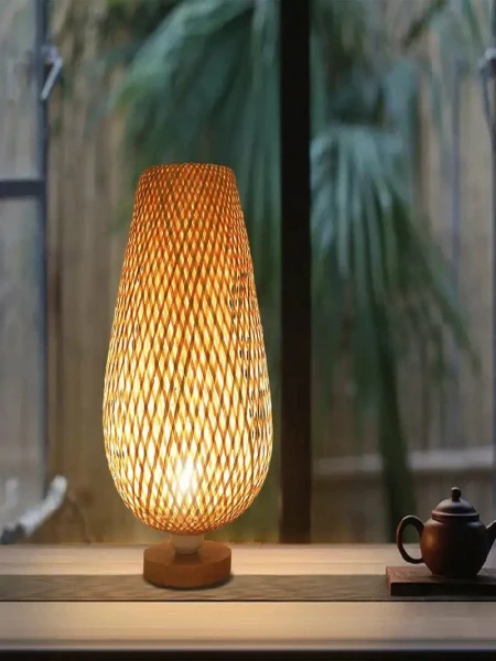 Bamboo Round Hanging Lampshade