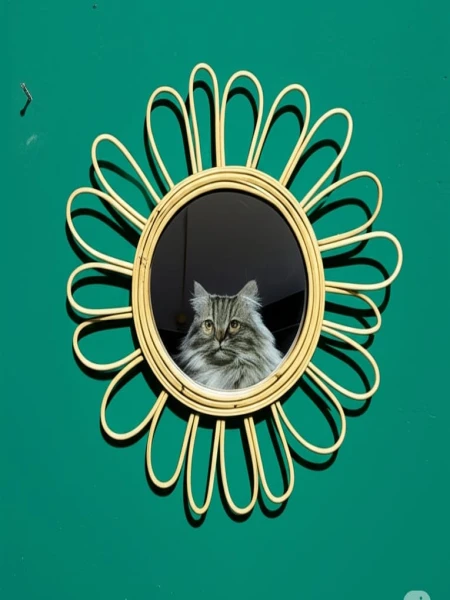 Rattan Frame mirror